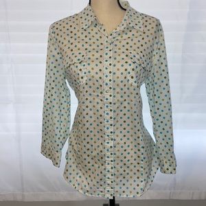 Like new! Willi Smith polka dot XL blouse. 3/4 length sleeves 🤩 Super cute on!